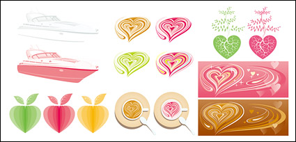 Pink Series vector graphics material