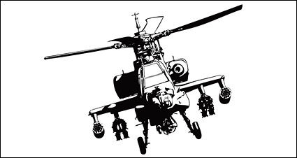 Apache helicopters vector material