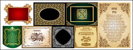 exquisite European lace Vector material