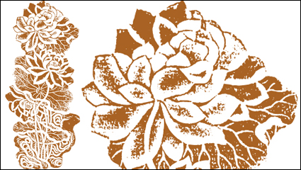 Classical traditional lotus pattern vector