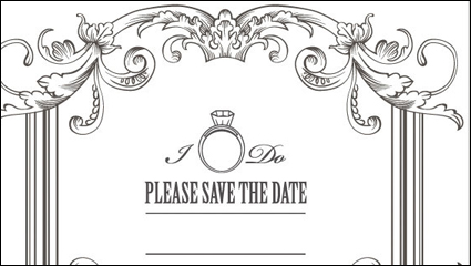 European-style lace border 05-- vector material