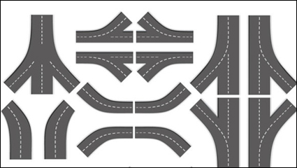 Realistic highway 04-- vector material
