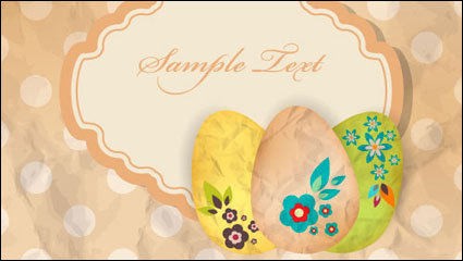 Cartoon Egg illustration background vector material -02