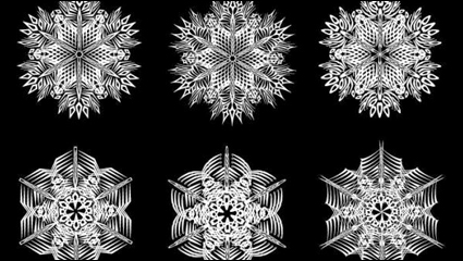 Black-and-white pattern 02 - vector material