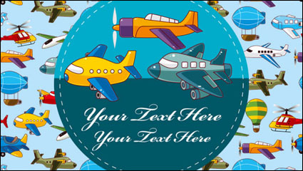 Cartoon airplane collection - vector material