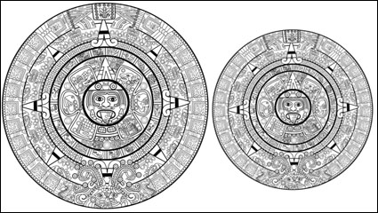 Mayan patterns 03 - vector material