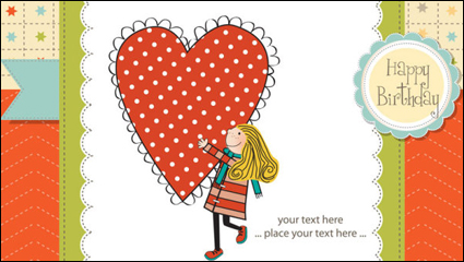 Cartoon illustrator of children 04 - vector material