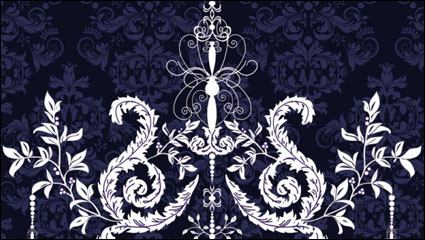 European pattern background 02 - vector material