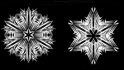 Black-and-white pattern 01 - vector material